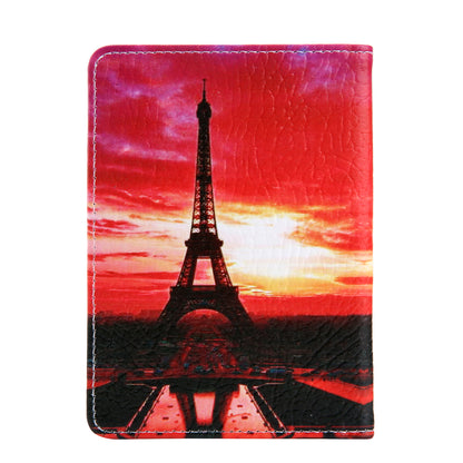 Pattern Printing Multi-function Passport Wallet Coins Purse Travel Leather Storage Case