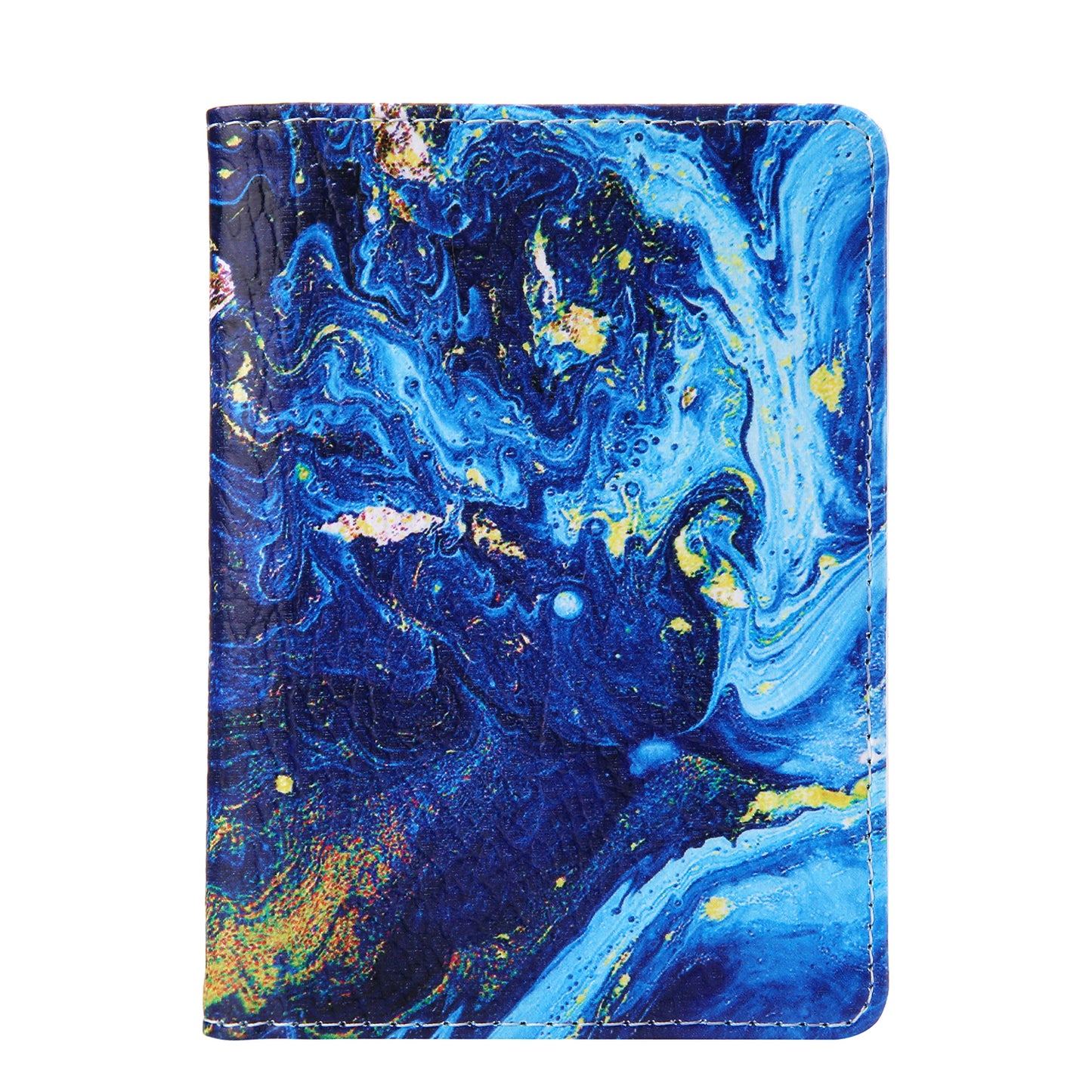 Pattern Printing Multi-function Passport Wallet Coins Purse Travel Leather Storage Case