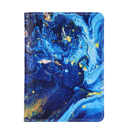Pattern Printing Multi-function Passport Wallet Coins Purse Travel Leather Storage Case