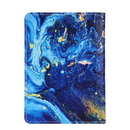 Pattern Printing Multi-function Passport Wallet Coins Purse Travel Leather Storage Case