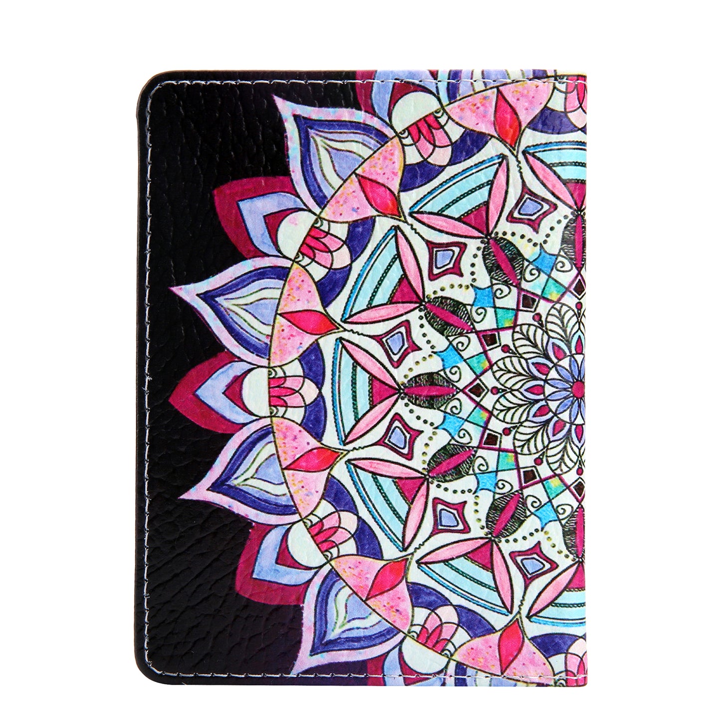 Pattern Printing Multi-function Passport Wallet Coins Purse Travel Leather Storage Case