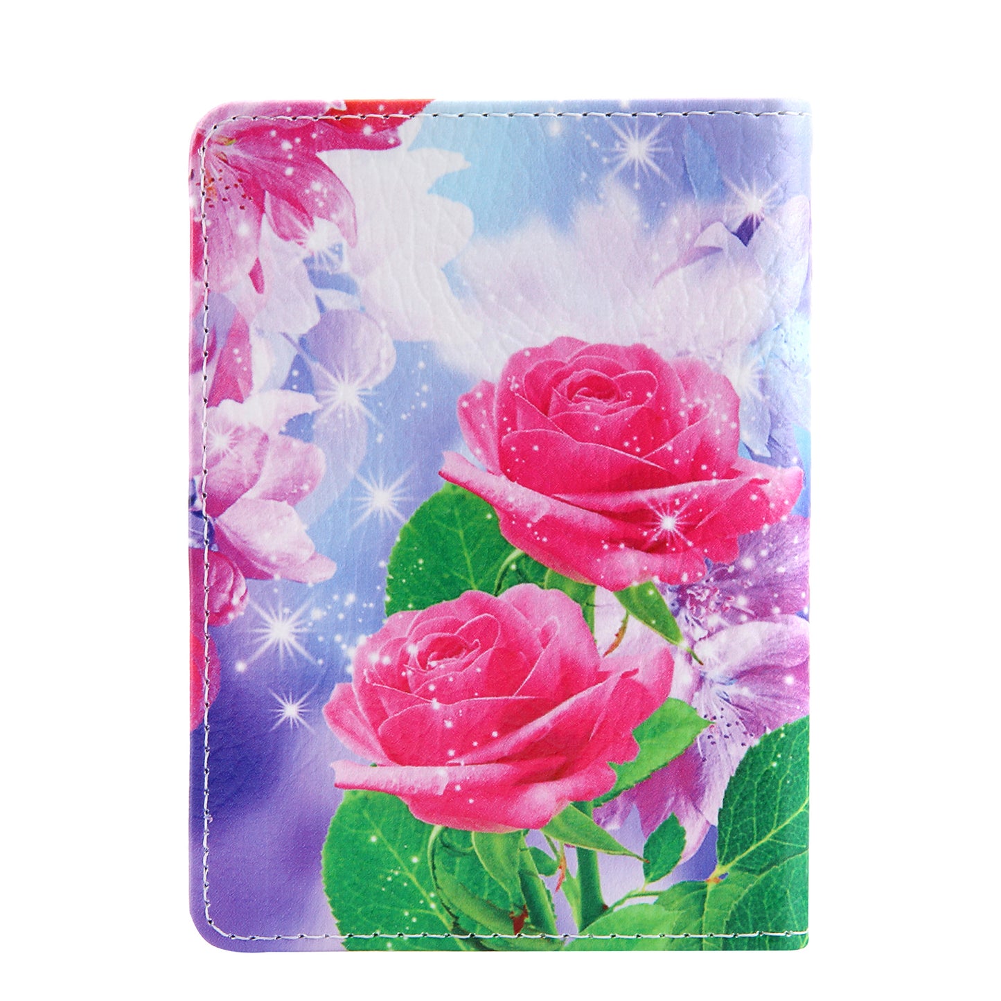 Pattern Printing Multi-function Passport Wallet Coins Purse Travel Leather Storage Case