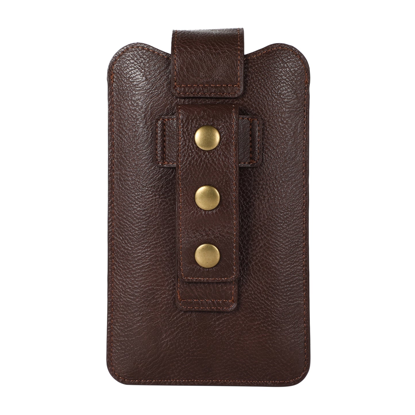 PU Leather Dual Pocket Wallet Cell Phone Belt Clip Holster Cover Pouch Case Waist Bag (L Size) for Xiaomi Huawei iPhone