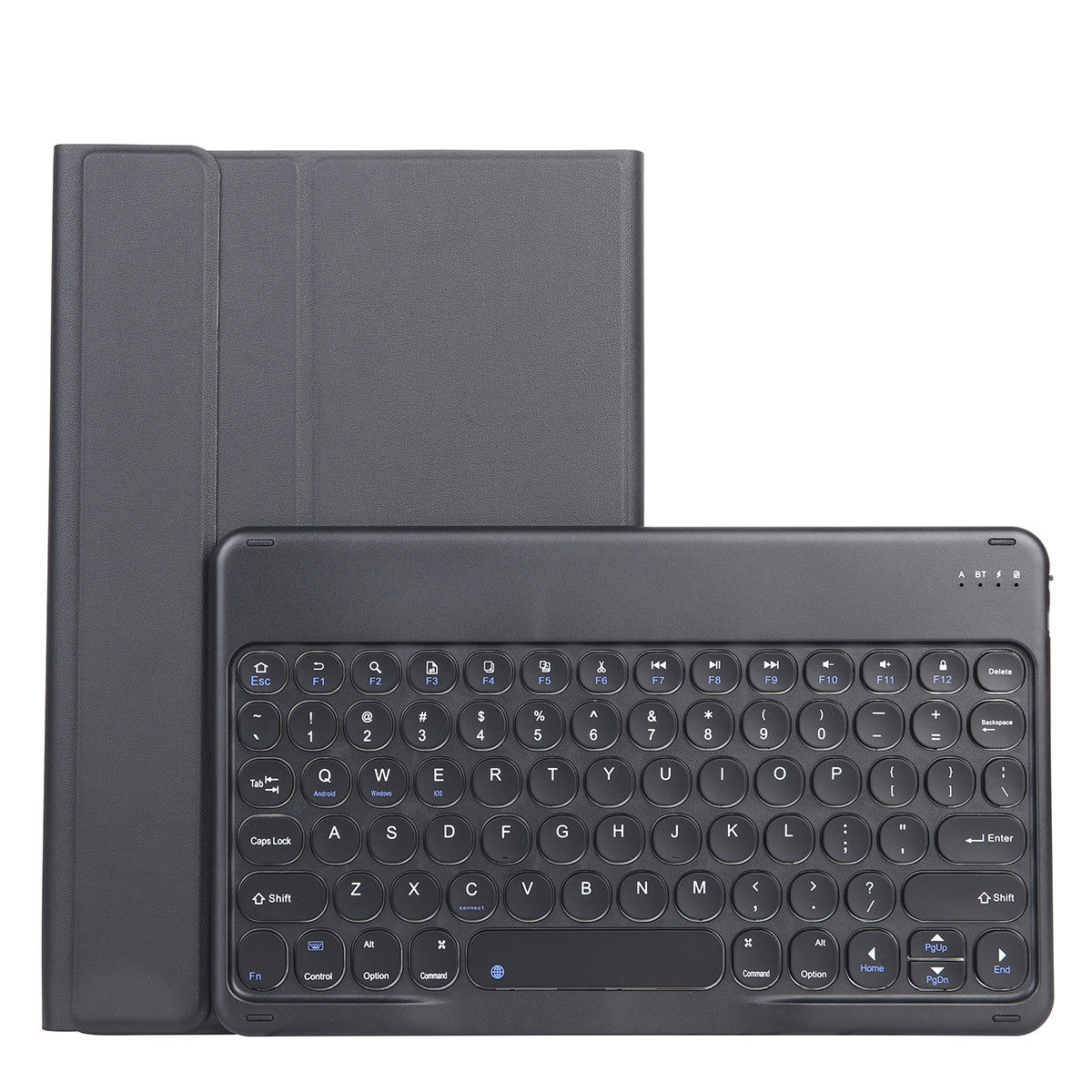 YAK10 2-in-1 Leather Stand Case with Round Keycap Bluetooth Keyboard for Lenovo Tab K10 TB-X6C6X