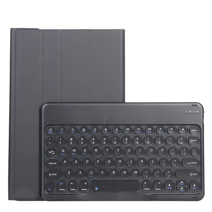YAK10 2-in-1 Leather Stand Case with Round Keycap Bluetooth Keyboard for Lenovo Tab K10 TB-X6C6X