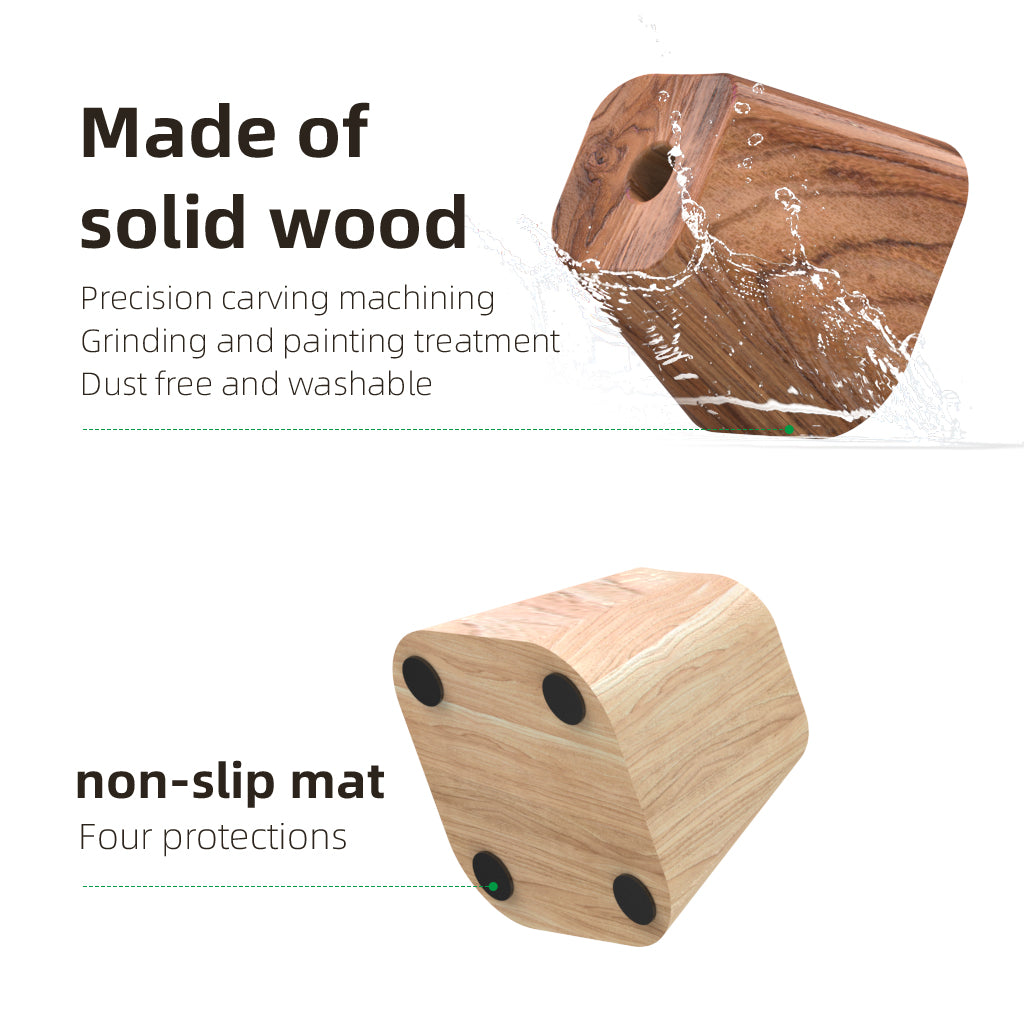 Wooden Pen Holder Storage Box for Apple Pencil (1st and 2nd Generation)