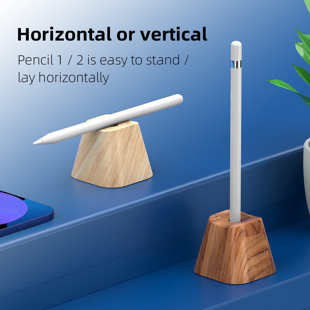 Wooden Pen Holder Storage Box for Apple Pencil (1st and 2nd Generation)