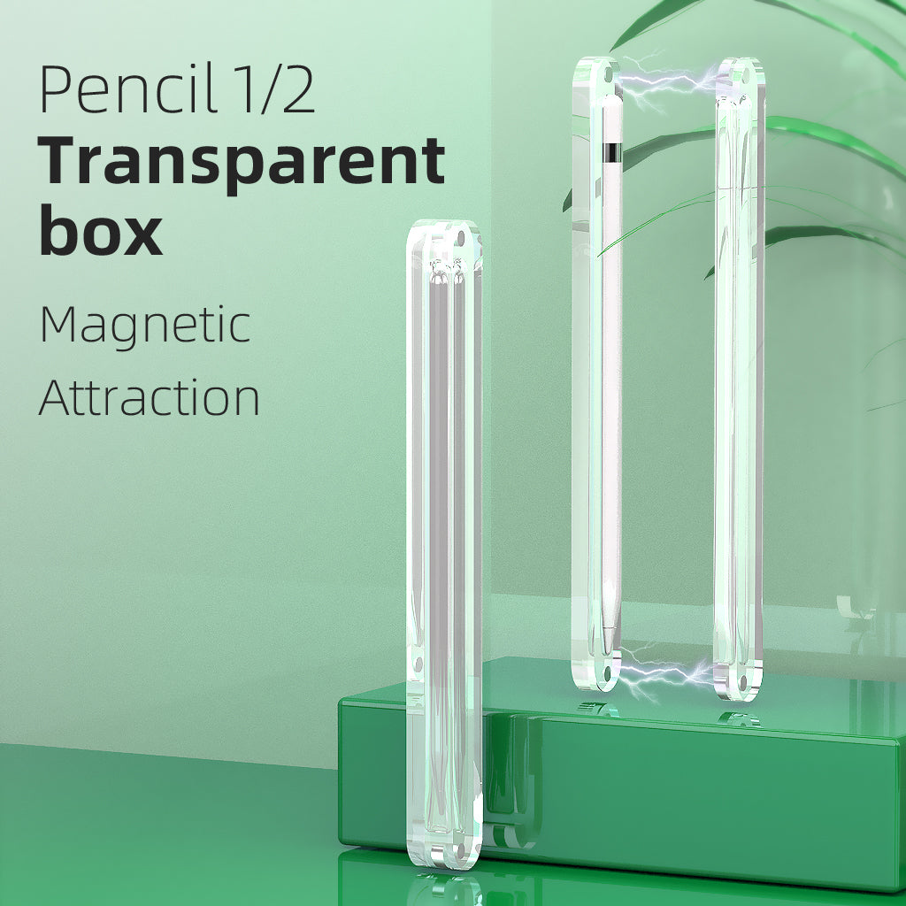 Magnetic Pencil Holder Case Stylus Storage Box for Apple Pencil (1st and 2nd Generation)