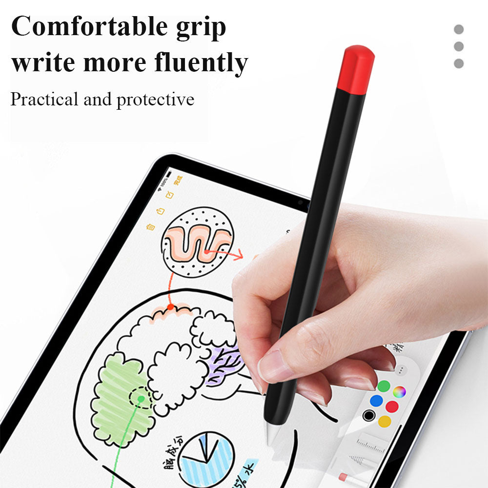 For Huawei M-Pencil 2nd Generation Stylus Liquid Silicone Sleeve Cover Soft Smooth Grip Anti-Slip Protective Skin Case with Pen Cap
