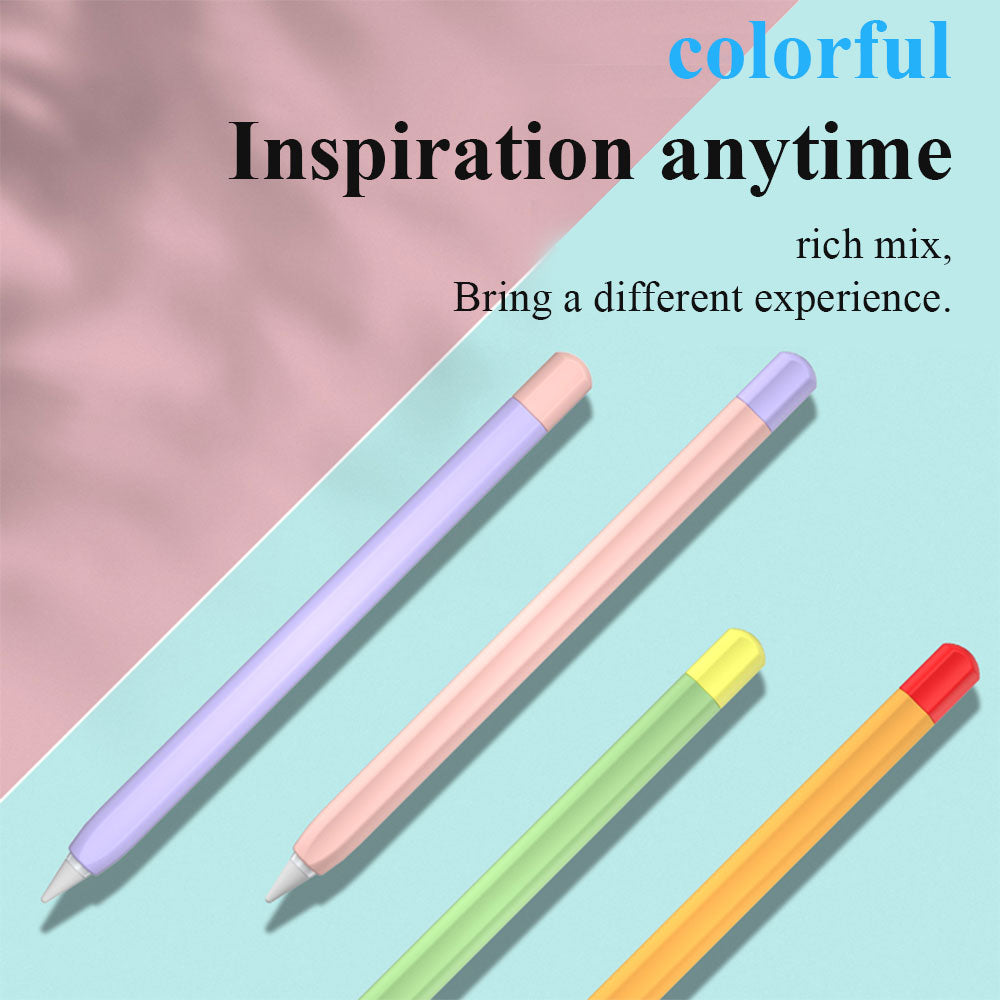 For Huawei M-Pencil 2nd Generation Stylus Liquid Silicone Sleeve Cover Soft Smooth Grip Anti-Slip Protective Skin Case with Pen Cap