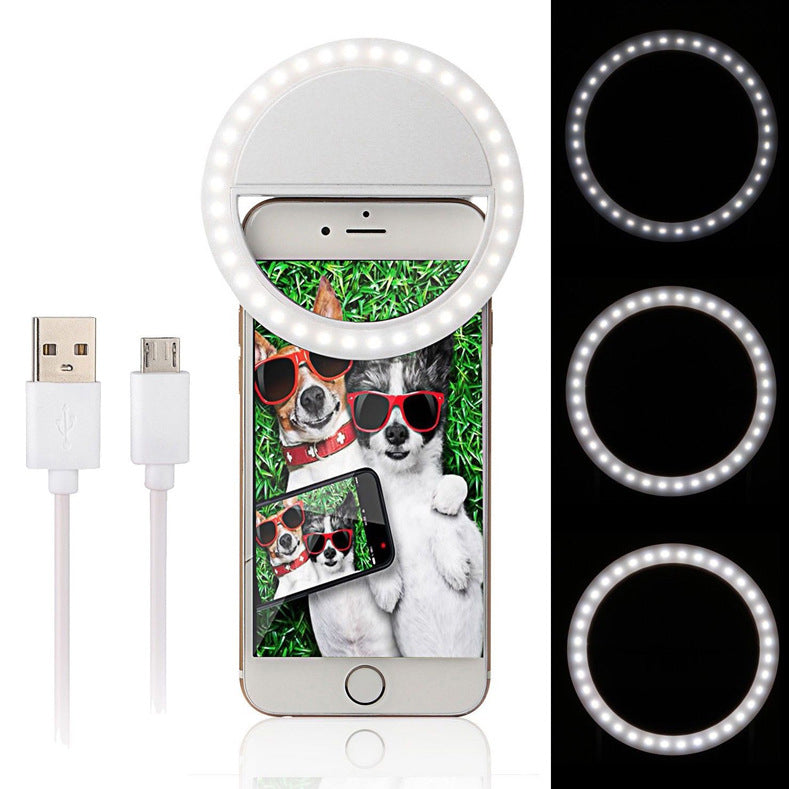 Universal Portable Clip-On 36 LED Dimmable Selfie Light Fill-in Light Pocket Spotlight