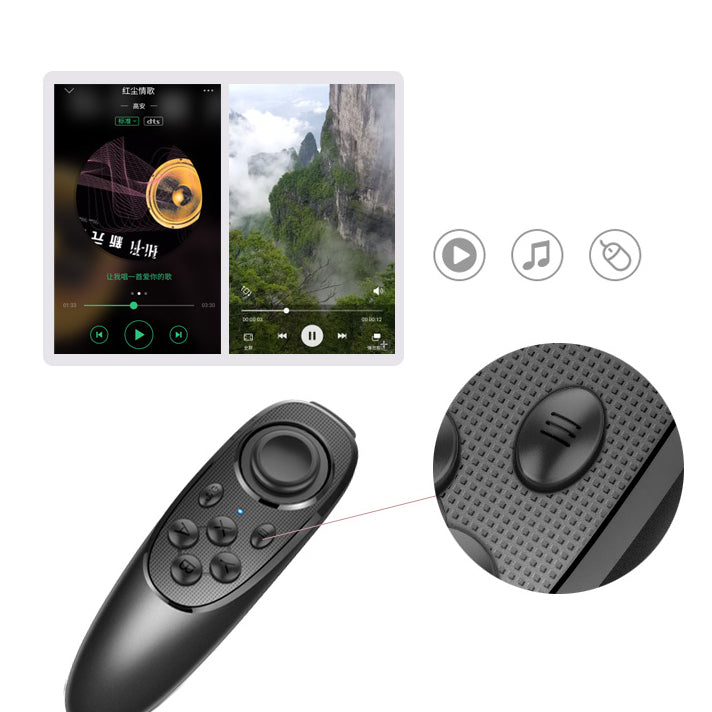 MOCUTE-052 Multi-function Bluetooth VR Remote Controller Gamepad Support iOS Android Windows
