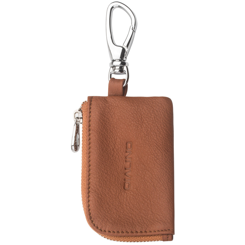 QIALINO Cowhide Leather for Apple Airpods Earphone Storage Bag