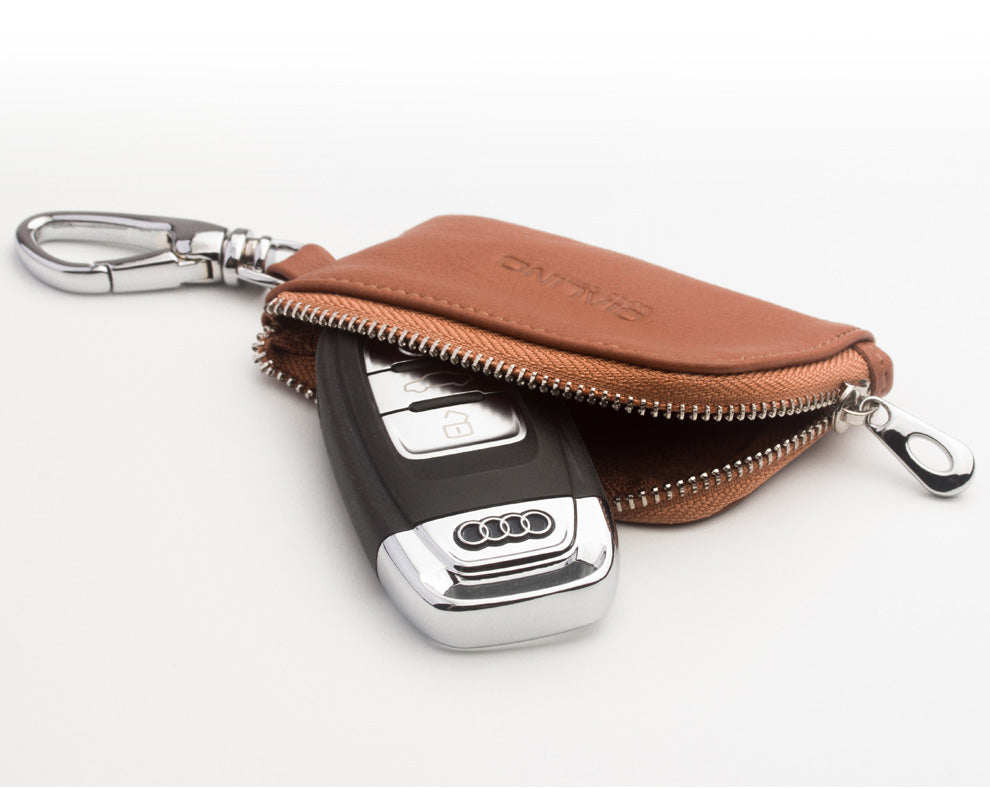 QIALINO Cowhide Leather for Apple Airpods Earphone Storage Bag