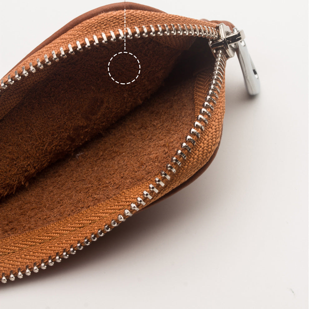 QIALINO Cowhide Leather for Apple Airpods Earphone Storage Bag