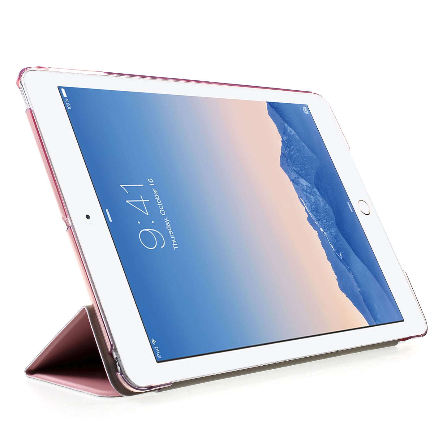 For iPad 9.7-inch (2018)/9.7-inch (2017)/Air 2/Air Tri-fold Stand Leather Cell Phone Casing