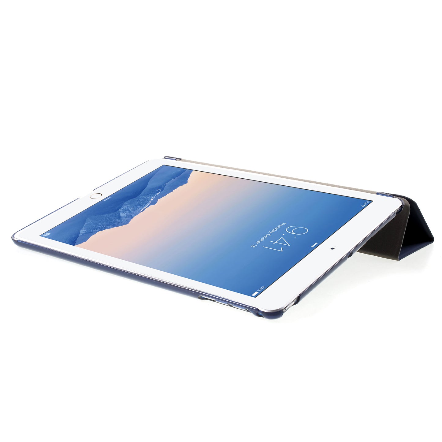 For iPad 9.7-inch (2018)/9.7-inch (2017)/Air 2/Air Tri-fold Stand Leather Cell Phone Casing