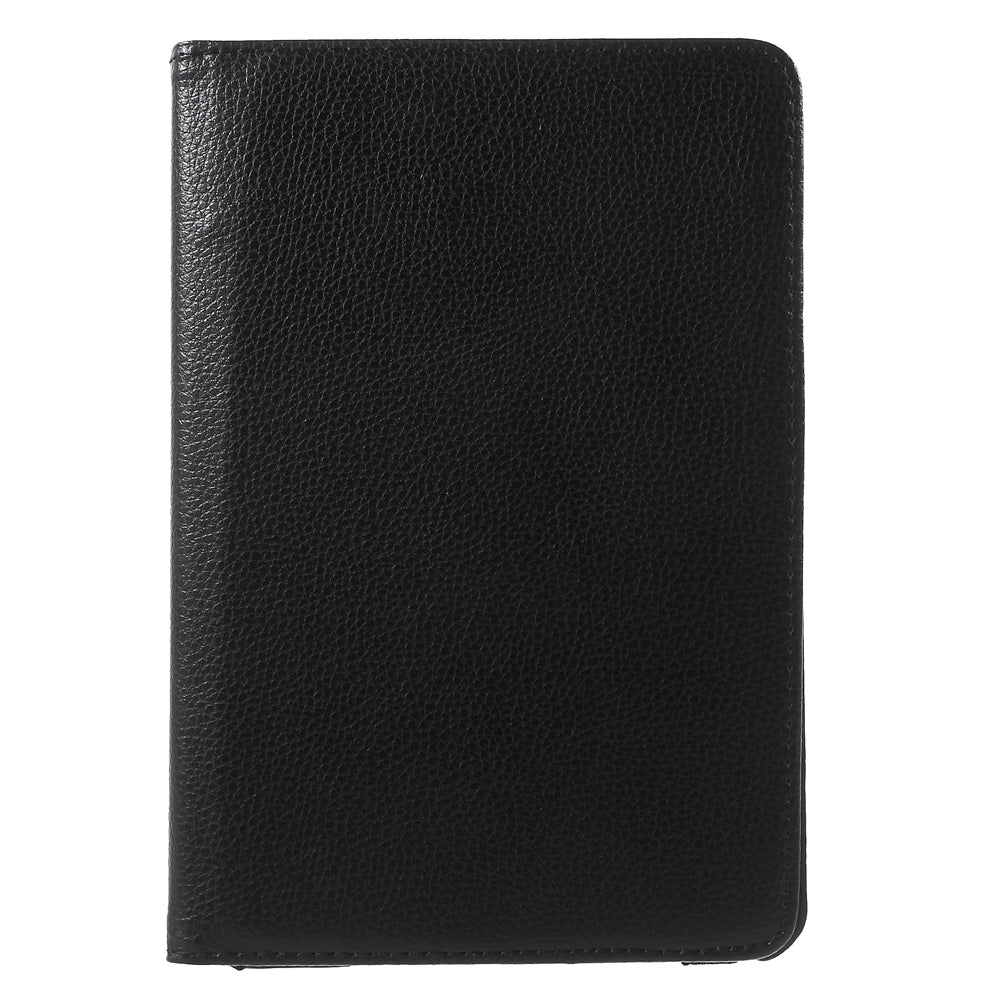 For iPad mini 4 Lychee 360-Rotation Leather Stand Case Cover