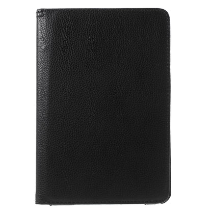 For iPad mini 4 Lychee 360-Rotation Leather Stand Case Cover