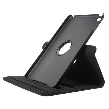For iPad mini 4 Lychee 360-Rotation Leather Stand Case Cover