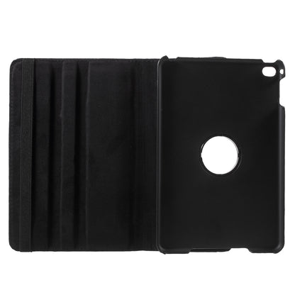 For iPad mini 4 Lychee 360-Rotation Leather Stand Case Cover
