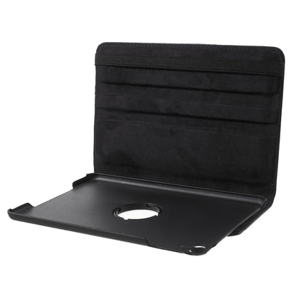 For iPad mini 4 Lychee 360-Rotation Leather Stand Case Cover