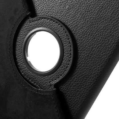 For iPad mini 4 Lychee 360-Rotation Leather Stand Case Cover