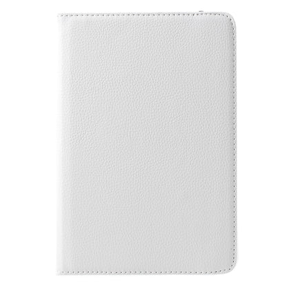 For iPad mini 4 Lychee 360-Rotation Leather Stand Case Cover