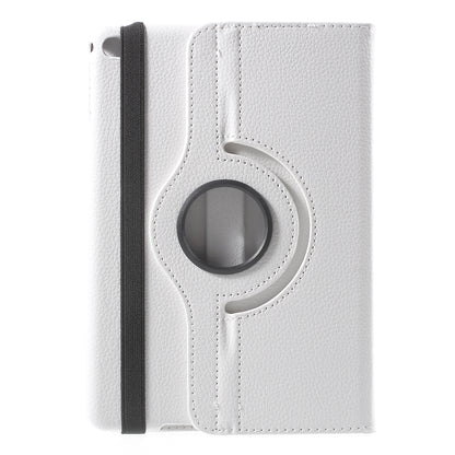 For iPad mini 4 Lychee 360-Rotation Leather Stand Case Cover