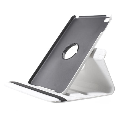 For iPad mini 4 Lychee 360-Rotation Leather Stand Case Cover