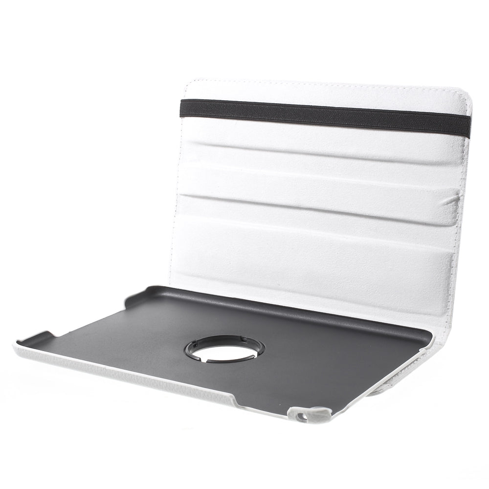 For iPad mini 4 Lychee 360-Rotation Leather Stand Case Cover