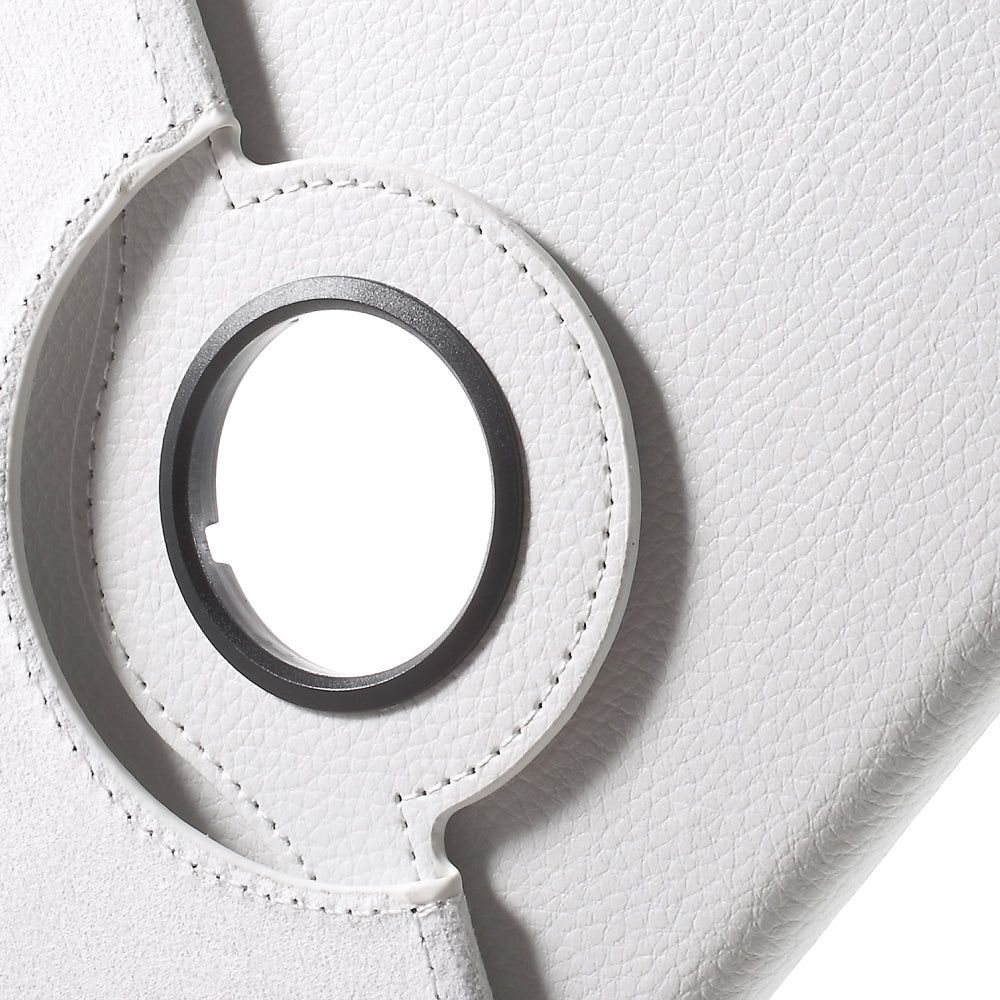 For iPad mini 4 Lychee 360-Rotation Leather Stand Case Cover