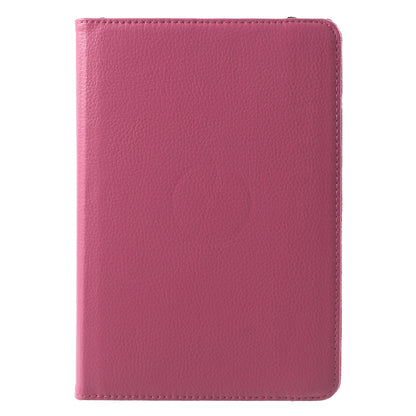For iPad mini 4 Lychee 360-Rotation Leather Stand Case Cover