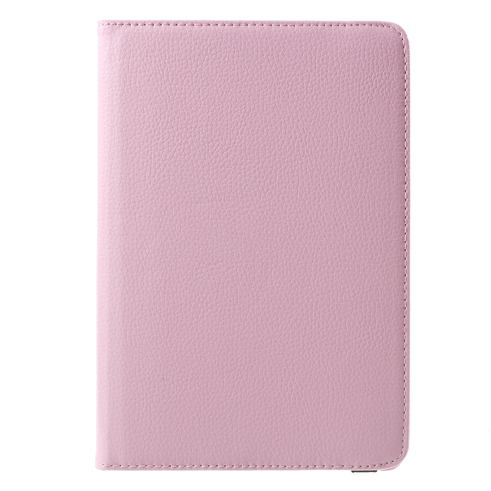For iPad mini 4 Lychee 360-Rotation Leather Stand Case Cover