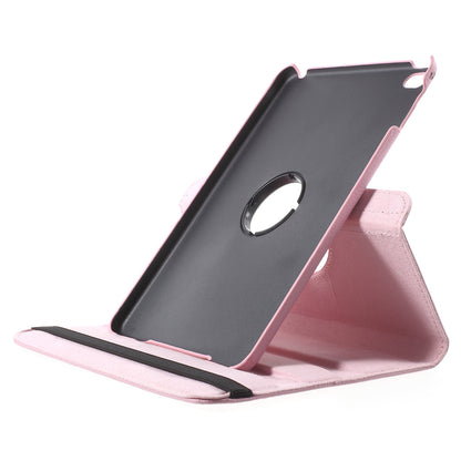 For iPad mini 4 Lychee 360-Rotation Leather Stand Case Cover