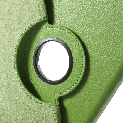 For iPad mini 4 Lychee 360-Rotation Leather Stand Case Cover