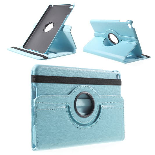 For iPad mini 4 Lychee 360-Rotation Leather Stand Case Cover