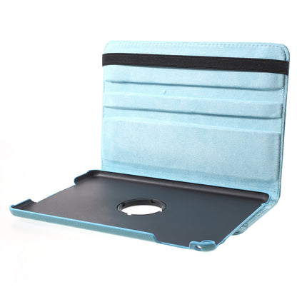 For iPad mini 4 Lychee 360-Rotation Leather Stand Case Cover