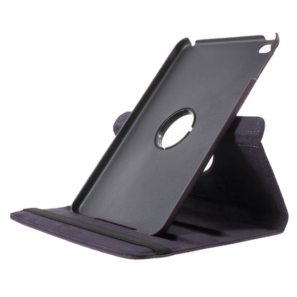 For iPad mini 4 Lychee 360-Rotation Leather Stand Case Cover