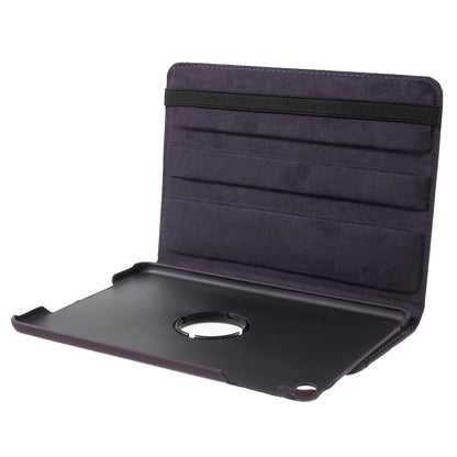 For iPad mini 4 Lychee 360-Rotation Leather Stand Case Cover