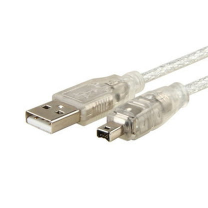 USB Male to Firewire IEEE 1394 4 Pin Male iLink Adapter Cord Cable for SONY DCR-TRV75E DV (FW-037)