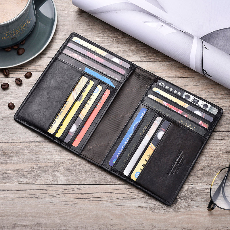 Vintage Multi-function Genuine Leather Card Holder