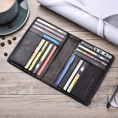 Vintage Multi-function Genuine Leather Card Holder