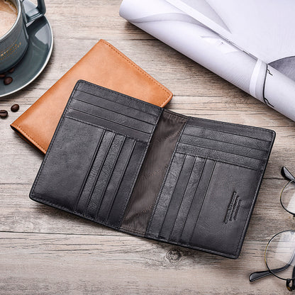 Vintage Multi-function Genuine Leather Card Holder