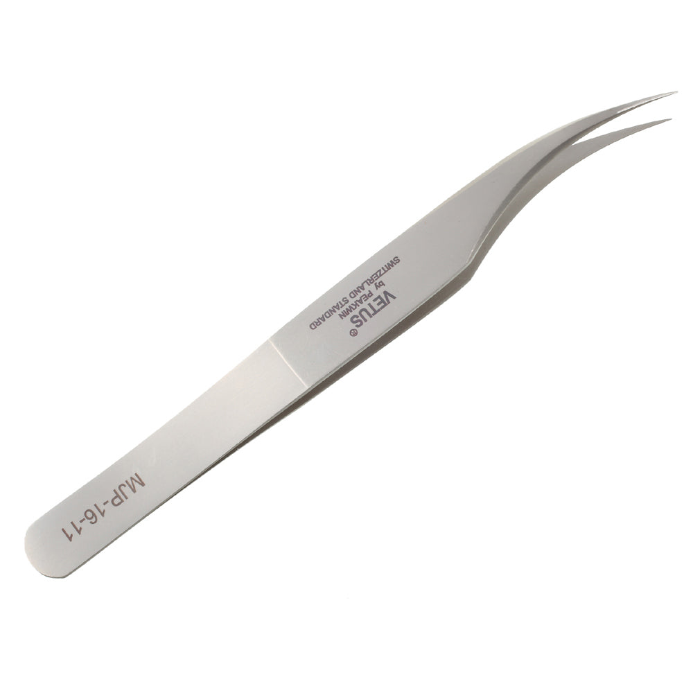 VETUS MJP-16-12 VETUS High Strength Stainless Steel Professional Curved Tip Tweezers Repair Tool