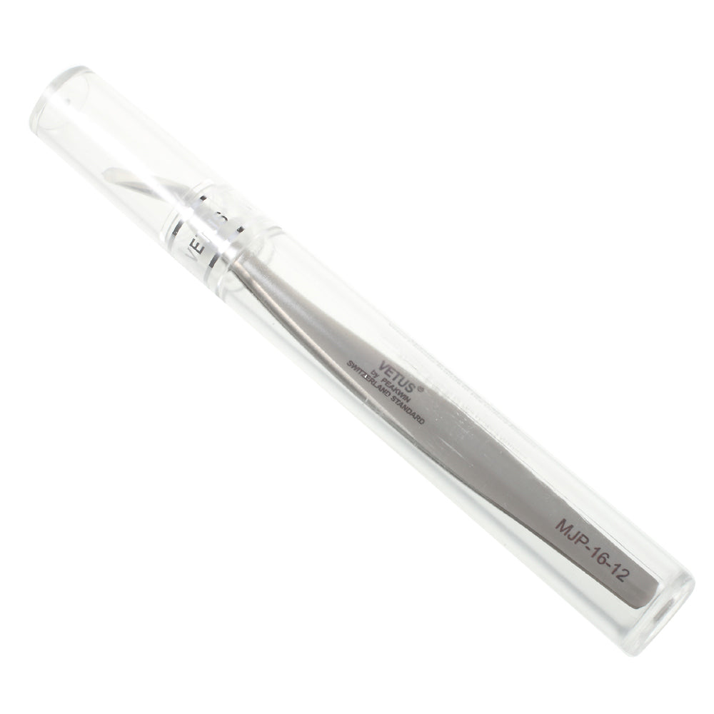 VETUS MJP-16-12 VETUS High Strength Stainless Steel Professional Curved Tip Tweezers Repair Tool