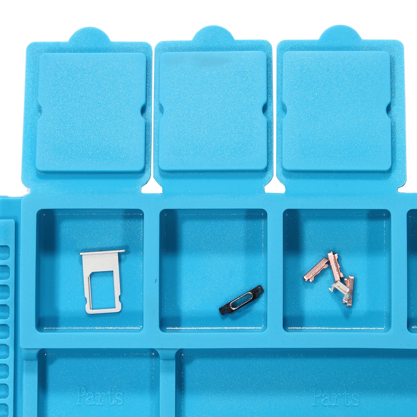 IPARTS EXPERT Heat Insulation Magnetic Screw Keeper Silicone Mat Cell Phone Maintenance Platform Pad