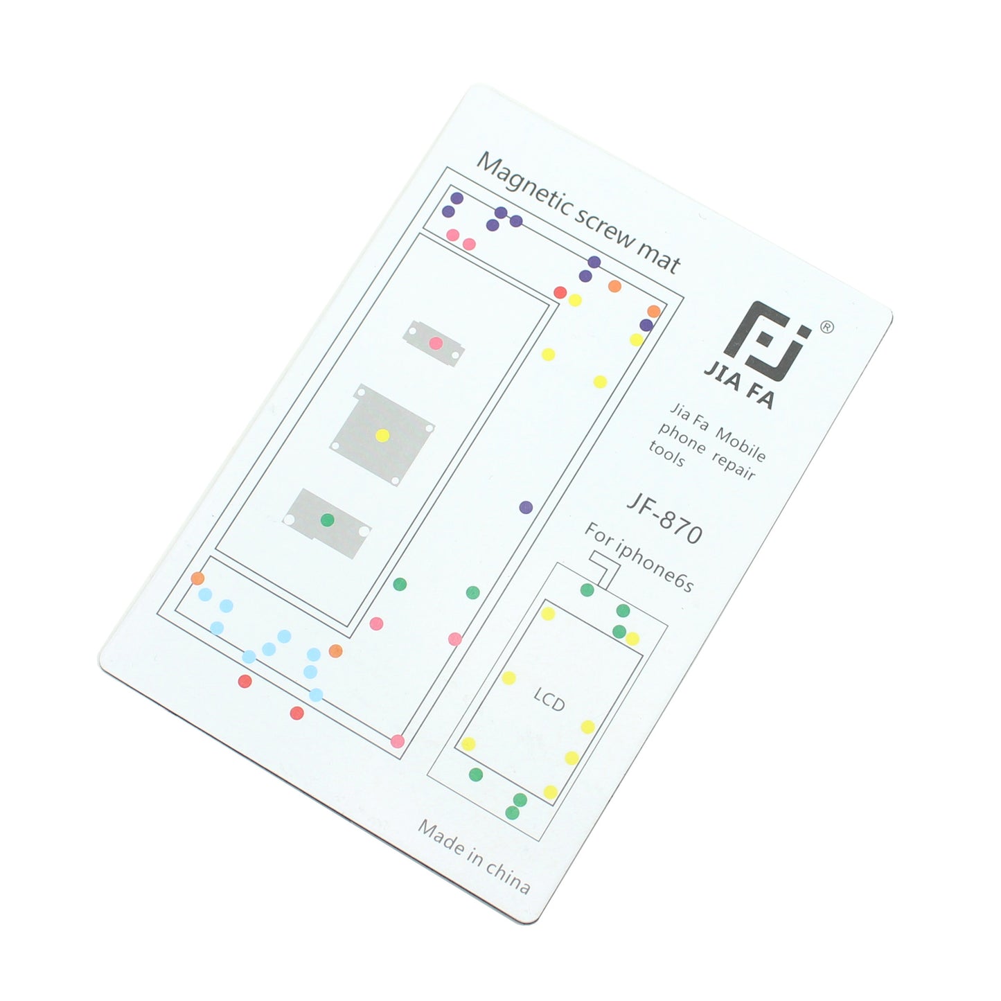JIAFA JF-870 Magnetic Screw Mat Phone Repair Tool for iPhone 6s 4.7-inch
