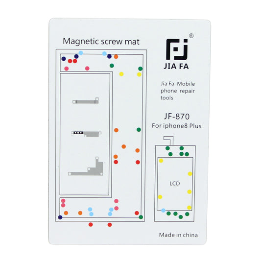 JF-870 Magnetic Screw Pad Mobile Phone Repair Tool for iPhone 8 Plus