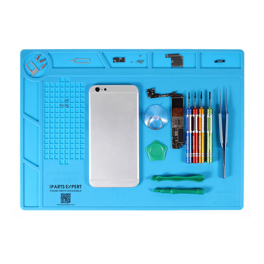 IPARTS EXPERT Heat Insulation Silicone Maintenance Pad for Mobile Phone, Size: 35cm x 25cm x 0.3cm